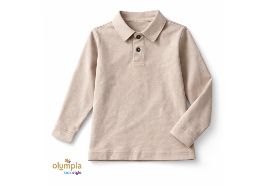 Bluzka chłopięca  POLO z długim rękawem | Olympia Kids Style