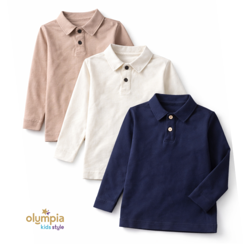 Bluzka chłopięca  POLO z długim rękawem | Olympia Kids Style