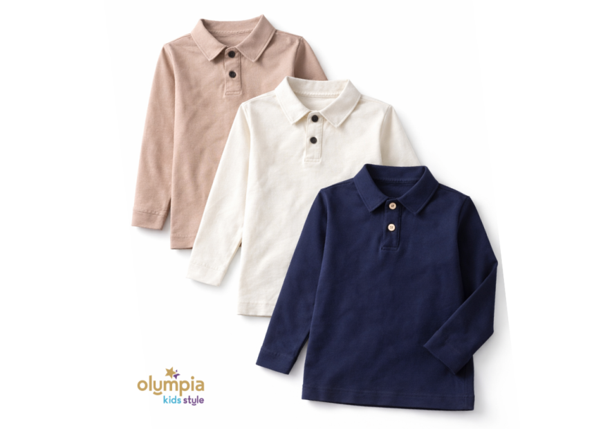 Bluzka POPLO z długim rękawem | Olympia Kids Style