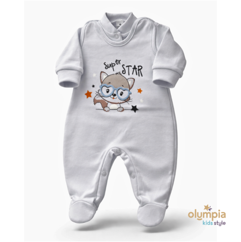 Bawełniana wyprawka dla niemowlaka 2-części| Olympia Kids Style