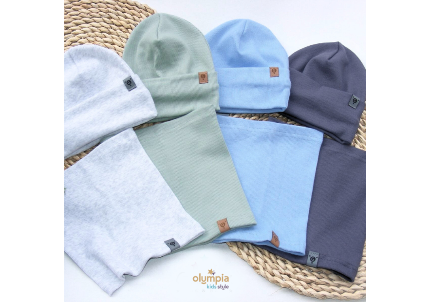 Czapka z kominem  - OLYMPIA KIDS STYLE