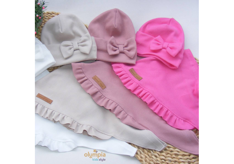 Zestaw CZAPKA I CHUSTA  | OLYMPIA KIDS STYLE
