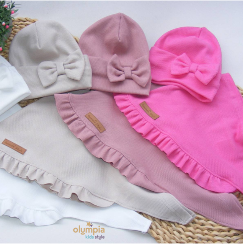 Zestaw CZAPKA I CHUSTA  | OLYMPIA KIDS STYLE
