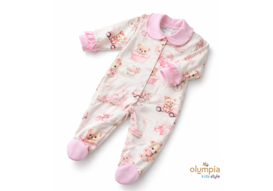 Pajac niemowlęcy ze stopkami | Niemowlak \ Pajace \ Olympia Kids Style