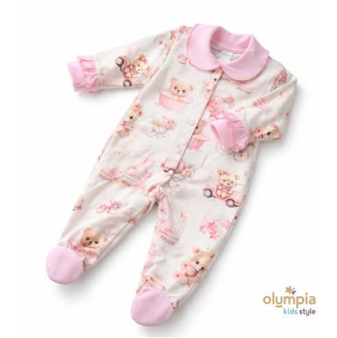 Pajac niemowlęcy ze stopkami | Niemowlak \ Pajace \ Olympia Kids Style