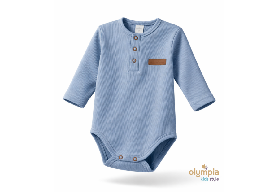 Bawełniane body dla niemowlaka z długim rękawem | Olympia Kids Style