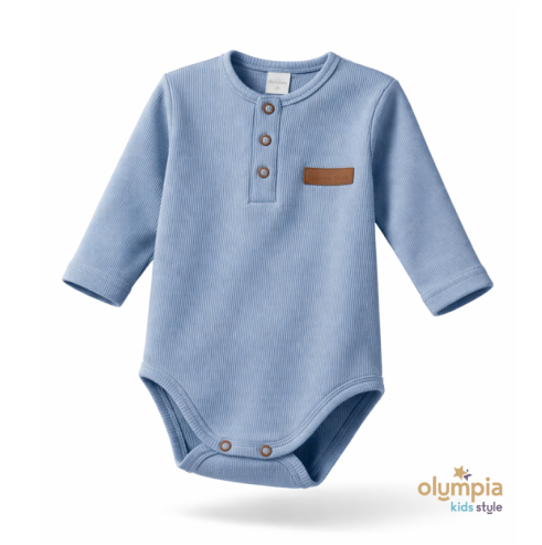 Bawełniane body dla niemowlaka z długim rękawem | Olympia Kids Style