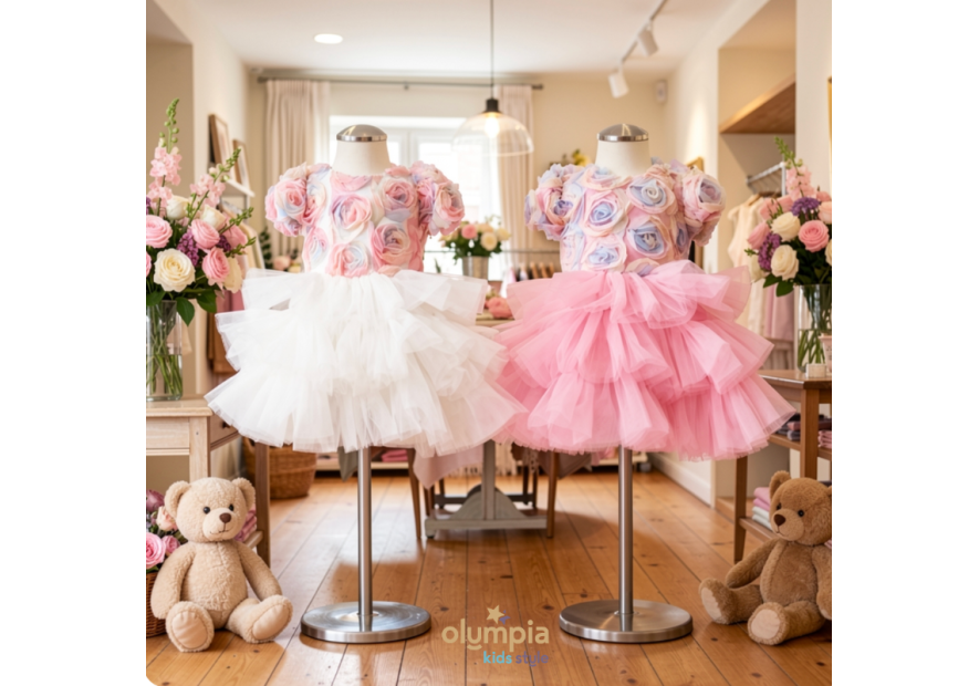 Sukienka tiulowa dla dziewczynki BELLA  | OLYMPIA KIDS STYLE