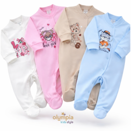 Pajac niemowlęcy ze stopkami SITODRUK