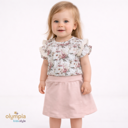 Letni Komplet dla dziewczynki GARDENIA | OLYMPIA KIDS STYLE