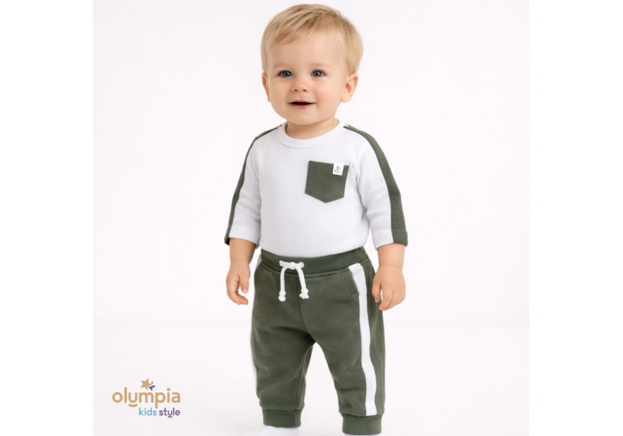 Komplet chłopięcy Body i spodnie | OLYMPIA KIDS STYLE