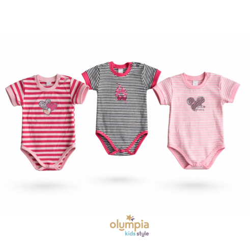 Body niemowlęce PASECZKI dla dziewczynki | OLYMPIA KIDS STYLE