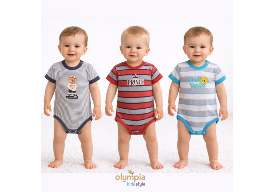 Body niemowlęce PASECZKI dla chłopca