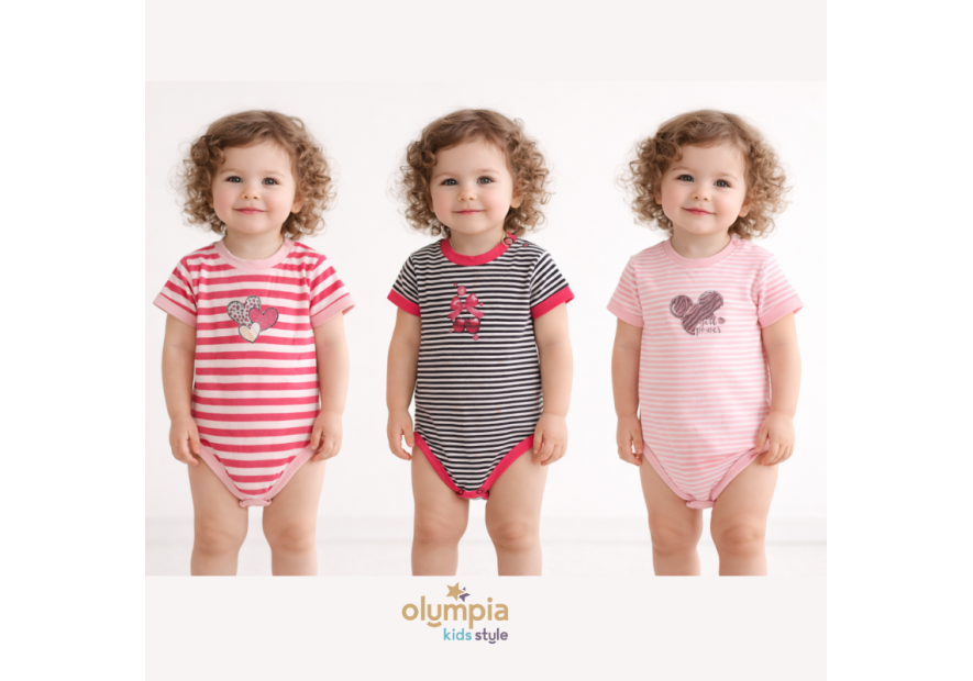 Body niemowlęce PASECZKI dla dziewczynki