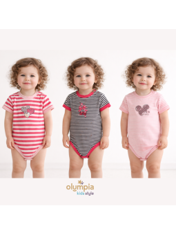 Body niemowlęce PASECZKI dla dziewczynki