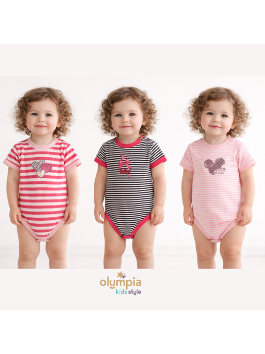 Body niemowlęce PASECZKI dla dziewczynki