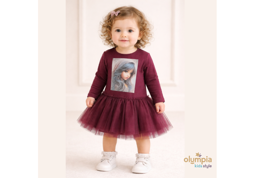 Sukienka dziewczęca z tiulem LIVIA