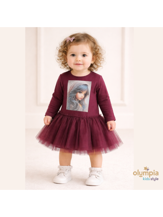 Sukienka dziewczęca z tiulem LIVIA