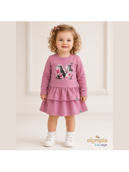 Sukienka dziewczęca JUSTYŚ różowa