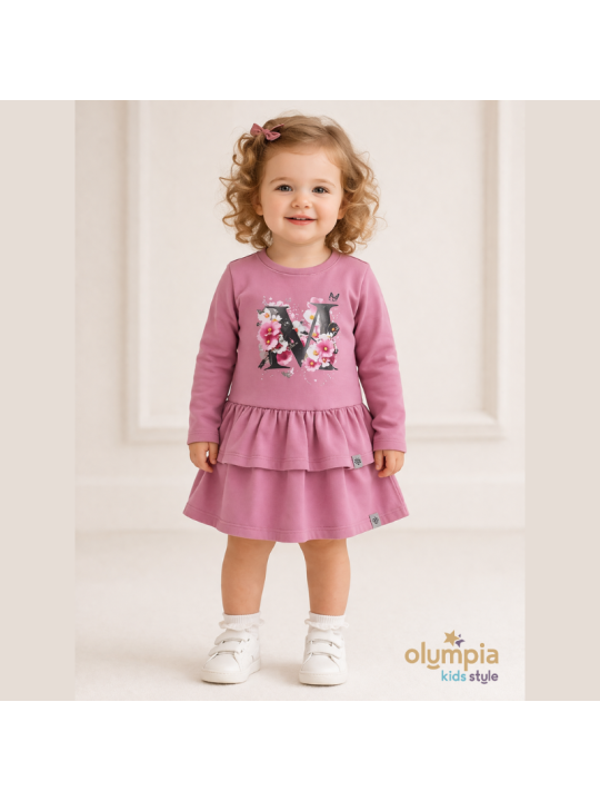 Sukienka dziewczęca JUSTYŚ różowa