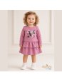 Sukienka dziewczęca JUSTYŚ różowa