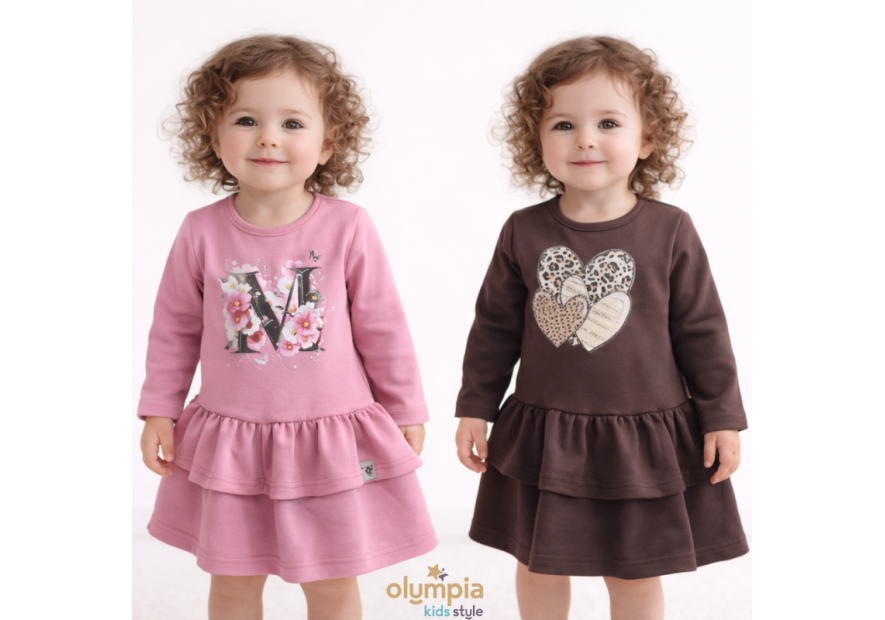 Sukienka dla dziewczynki PANTERKA | OLYMPIA KIDS STYLE