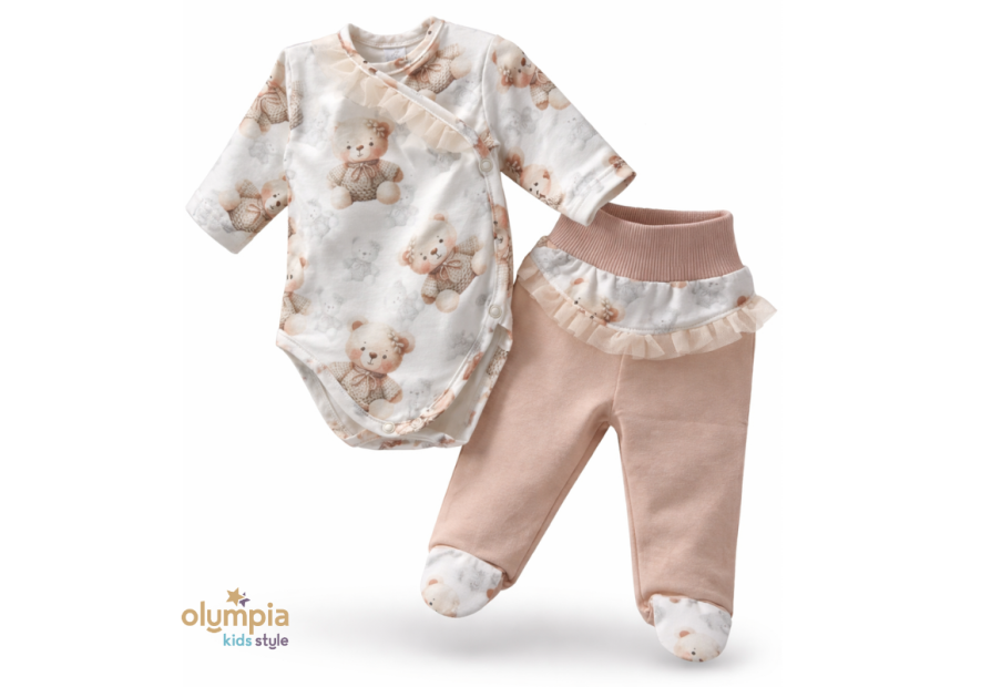 Body niemowlęce kopertowe i półśpioch | OLYMPIA KIDS STYLE
