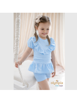 Tunika i kolarki PASTEL niebieska