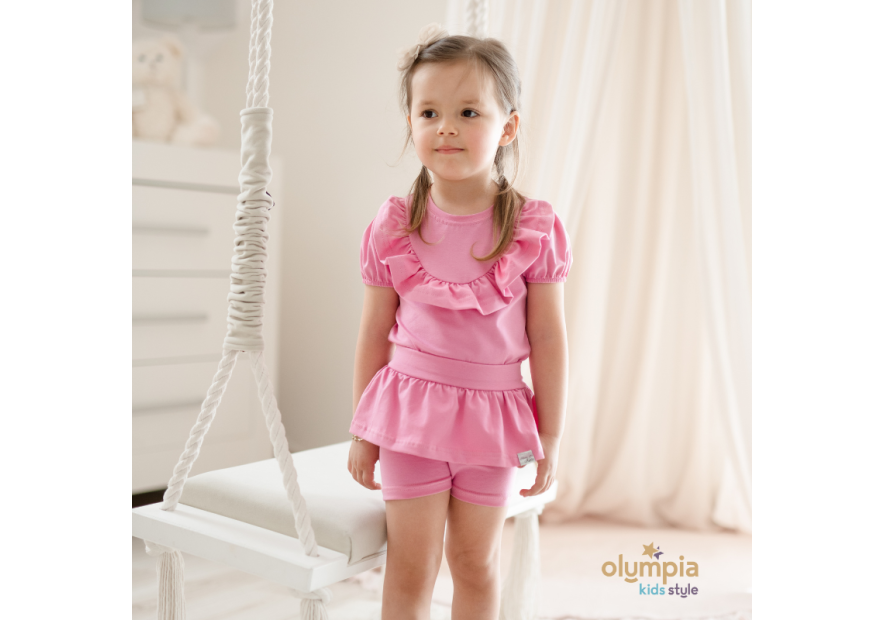 Tunika i kolarki PASTEL róż