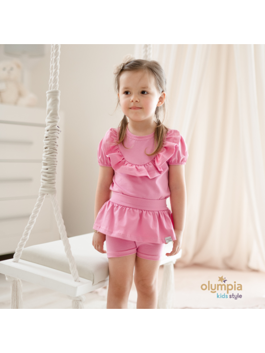 Tunika i kolarki PASTEL róż