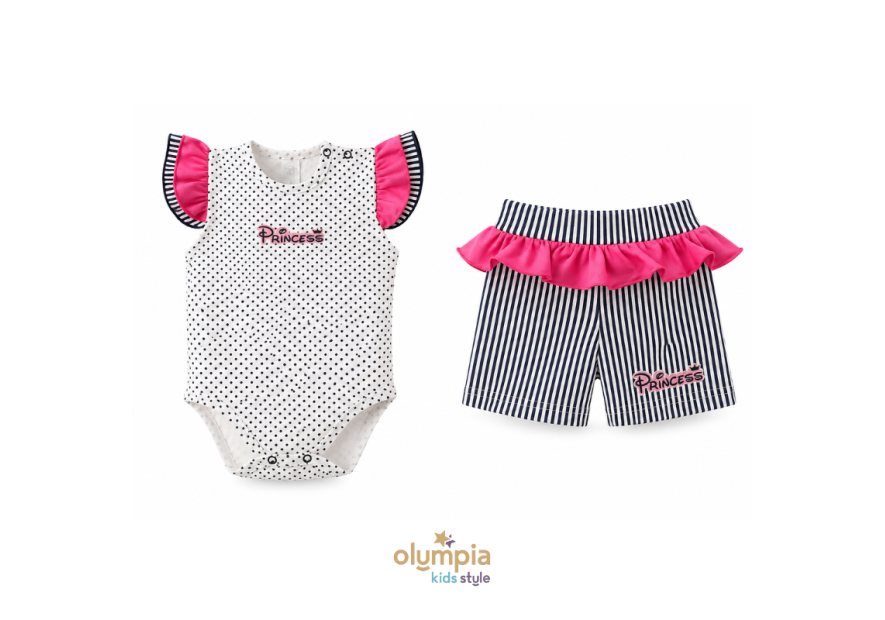Komplet Body i Spodenki PRINCESS | Olympia Kids Style
