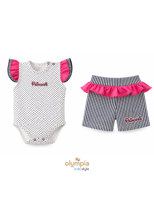Komplet Body i Spodenki PRINCESS | Olympia Kids Style