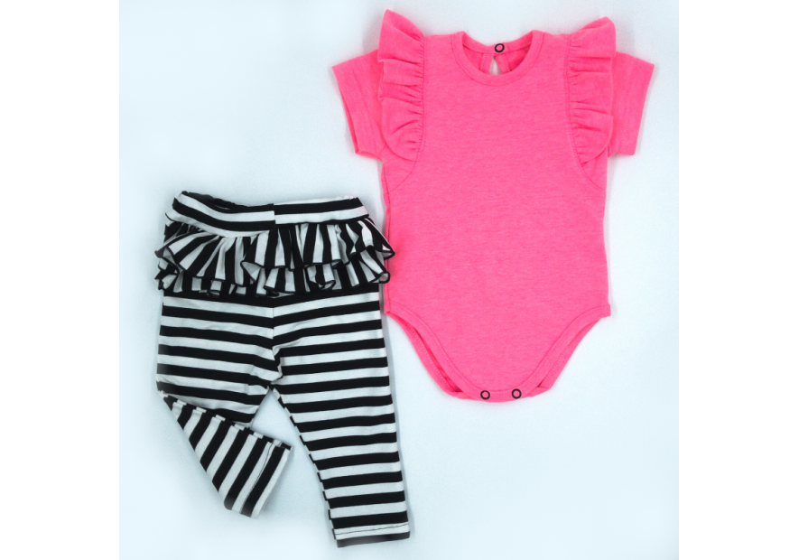 Komplet dziewczęcy NEONEK różowy