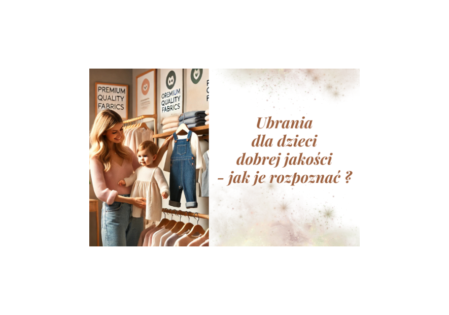 Ubrania dla dzieci dobrej jakości - jak je rozpoznać? 