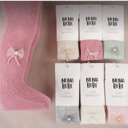 Rajstopy niemowlęce ażur NENA BEBE
