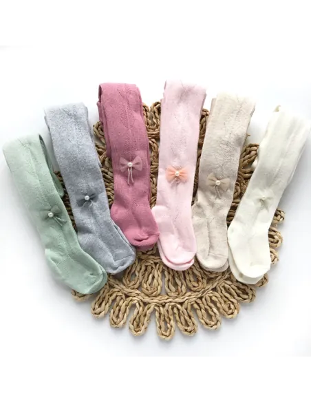 Rajstopy niemowlęce ażur NENA BEBE mix