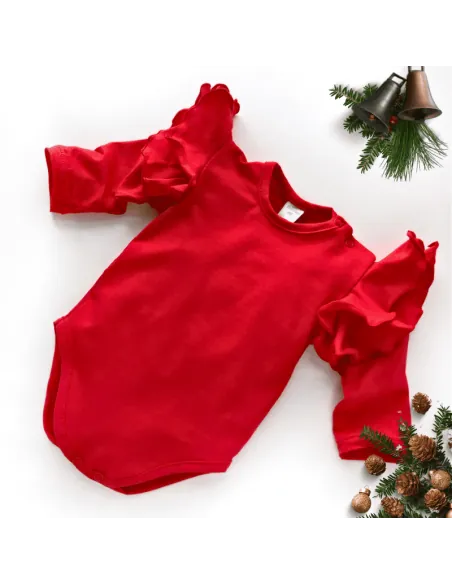 Body dziecięce  MOTYLEK czerwone