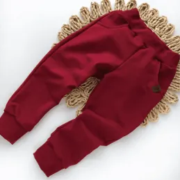 Spodnie SLIM bordo 2