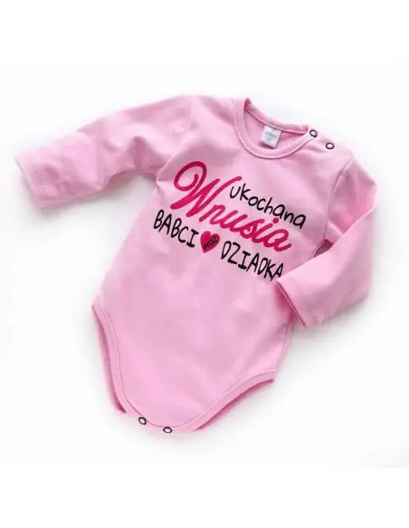 Body niemowlęce Ukochana Wnusia Babci oraz Dziadka Body niemowlęce Ukochana Wnusia Babci oraz Dziadka