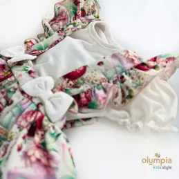 Komplet Bloomers z szelkami i body TRUSKAWKI 2