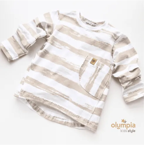 Bluzka PASECZKI kieszonka beżowa Gamex Bluzka PASECZKI kieszonka beżowa Gamex