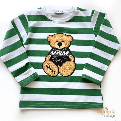 Bluzka i spodnie PUCHATEK zielone Bluzka i spodnie PUCHATEK zielone