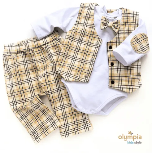 Body/Bluzka z muszką, kamizelką i... Body/Bluzka z muszką, kamizelką i...