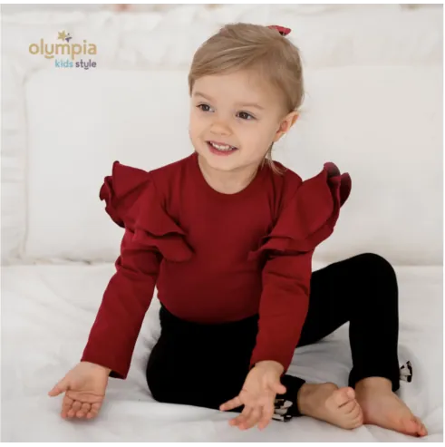 Bluzka dziecięca MOTYLEK bordo Bluzka dziecięca MOTYLEK bordo