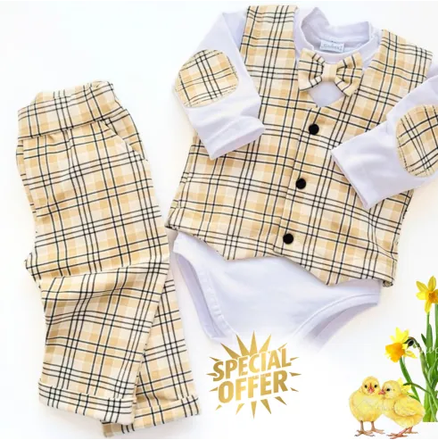 Body/Bluzka z muszką, kamizelką i... Body/Bluzka z muszką, kamizelką i...