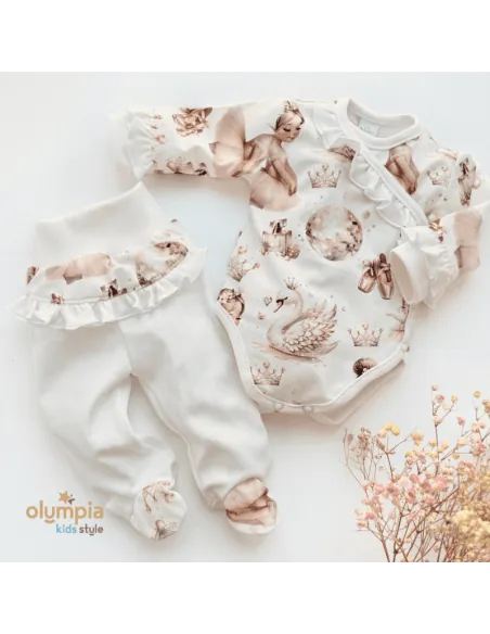 Body kopertowe niemowlęce + p&oacute;łśpioch BALETNICA