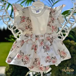 Komplet Bloomers z szelkami i body ROZALIA 2