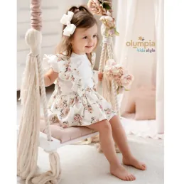 Komplet Bloomers z szelkami i body ROZALIA