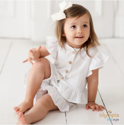 Komplet z Muślinu Bluzka i Spodenki...