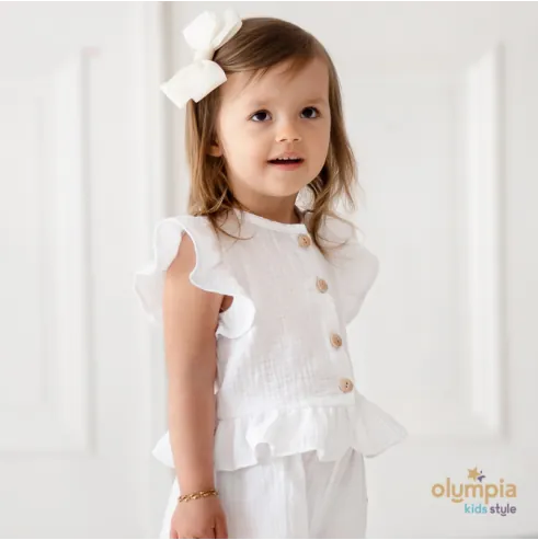 Komplet z Muślinu Bluzka i Spodenki...